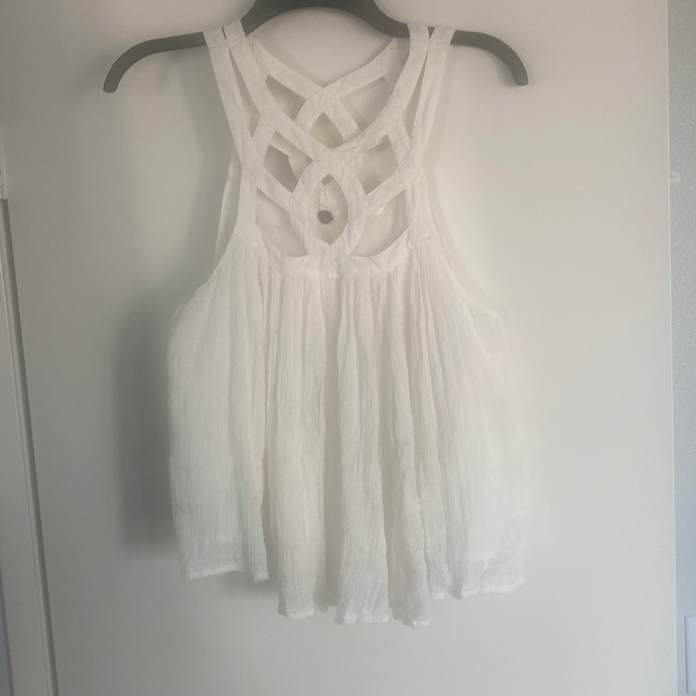 EUC free people linen-like flowy tank size small